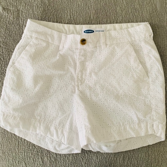 GAP Pants - New, white eyelet shorts